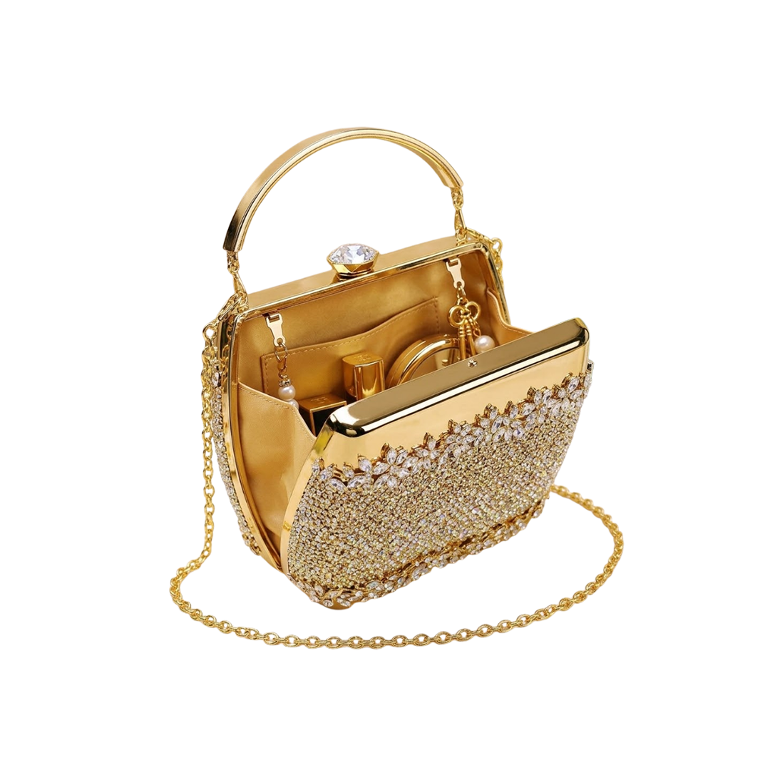 Gold Sequin Clutch
